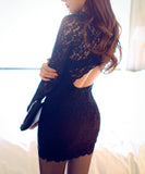 ミニドレス キャバドレス レース 新作 透け感 脚長効果 MY2-YQ-8668