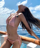 【3色】ビキニ セクシー 水着 モノキニ PINK BABY 三角ビキニ XH7-FH-G001