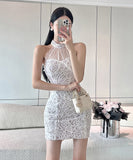 ミニドレス キャバドレス 新作 レース 透け感 かわいい MY2-LQE-5375H449