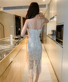 ロングドレス レース パーティードレス エレガント 高見え MY2-MLS5574