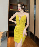 【3色】ミニドレス キャバドレス 谷間魅せ セクシー 勝負 かわいい 指名 MY2-YM8746