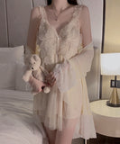 【ドレス単品】ベビードール ランジェリー 立体感 蝶柄 3色 かわいい フリル レース MY8-GR4099