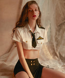 【上下セット】コスプレ 透け感 制服 新作 セクシー ハロウィン MY8-GR1631