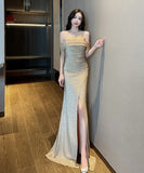 ロングドレス キラキラ かわいい 新作 パーティー 宴会 MY2-YM9147