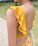 水着 ビキニ タンキニ かわいい モノキニ 花柄  YN7029