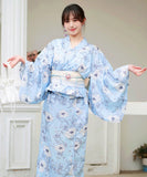 【日本翌日発送】新作浴衣【空のしらべ×白】 セパレート 二部式 浴衣 上下セット 巻きタイプ 兵児帯 大人 レディース YKT-25E018