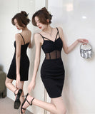 ミニドレス キャバドレス 新作 透け感 かわいい 指名 MY2-LQE-9504H350