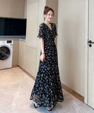 【ブラック＆ホワイト】新作 サンドレス サマードレス ワンピース MY2-SJR-2108