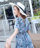 【2色】サマードレス サンドレス かわいい 花柄 通気 MY2-XMM-6787