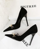 【2色・ヒール11/7㎝】ハイヒール パンプス 高見え ゴージャス 高品質 脚長効果 MY5-8829-2