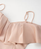 【4色】ロングドレス パーティードレス ゴージャス フリル 新作 MY2-XYD2320