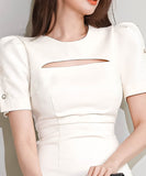 ミニドレス キャバドレス ひざ丈ドレス 新作 谷間魅せ MY2-ZED889647BH538