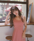 【2色】サンドレス サマードレス 背露出 セクシー かわいい リボン MY2-XYD-6022