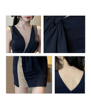 ミニドレス キャバドレス 新作 谷間魅せ 肌見せ セクシー MY2-YM8736