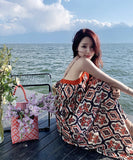 サマードレス サンドレス かわいい ロング丈 海辺 リゾート映え MY2-YZX-SKW32597866