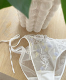 【紐パン】パンティパンツ 新作 刺繡 レース 透け感 MY8-BYQSX-M63