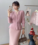 【上下セット】秋冬 ロングドレス 新作 ゴージャス 高見え 4色 MY2-QT-QL8521