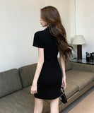 ミニドレス キャバドレス 新作 肌見せ 着痩せ 脚長効果 MY2-LQE-9508H350