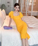 【2色】ドレス ひざ丈ドレス 新作 かわいい パーティー 宴会 MY2-JY20427