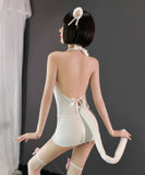 3点セット コスプレ 透け感 猫 かわいい 新作 谷間魅せ 勝負 MY8-GR805