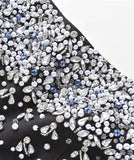 ミニドレス パーティードレス キラキラ かわいい ノーショルダー セクシー MY2-CJ-L4004