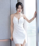 2色 新作 ミニドレス キャバドレス 肌見せ 谷間魅せ 指名 MY2-XYD2328