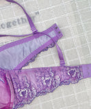 【3色上下セット】ブラ 下着 ランジェリー レース 刺繡 かわいい MY8-SHX-R001