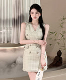 ミニドレス 新作 かわいい 高見え セクシー 脚長効果 MY2-LE-J197