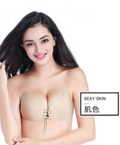 ヌードブラ 編み上げ シリコンブラ ボリューム感 YN-BR0002