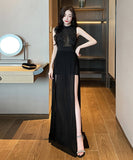 ロングドレス 新作 セクシー パーティードレス 透け感 セクシー MY2-YM9141