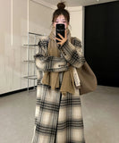 コート カシミヤコート 新作 チェック柄 高見え ゴージャス MY2-ZDM2315