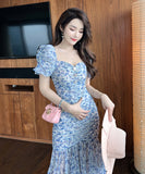 【匠手作り】ロングドレス パーティードレス 新作 花柄 大人 かわいい 透け感 MY2-JY20057