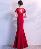 パーティードレス ロングドレスレース 刺繡 肌見せ 谷間魅せ MY2-MLS4277