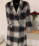 カシミヤコート 新作 チェック柄 コート ゴージャス 高品質 高見え MY2-ZDM2316