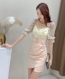 ミニドレス キャバドレス 新作 かわいい ゴージャス 高見え MY2-MLS4622