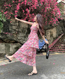 ロング丈 サンドレス サマードレス かわいい 新作 ワンピース MY2-HYX-1128