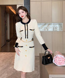 ミニドレス かわいい ひざ丈ドレス 新作 秋冬 ニット MY2-ZED888512GT513