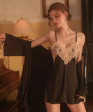 6色【ドレス+コート】パジャマ ルームウェア セクシー かわいい 新作 MY8-GR1854