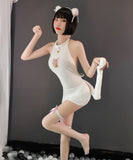 3点セット コスプレ 透け感 猫 かわいい 新作 谷間魅せ 勝負 MY8-GR805