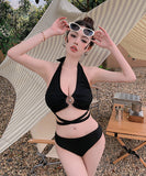 【green&black】ビキニ 水着 モノキニ セクシー 谷間魅せ XH7‐DP-A31104