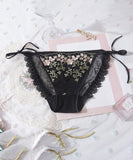 【紐パン】パンティパンツ 下着 ショーツ かわいい 刺繡 MY8-BYQSX-726