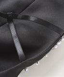 ミニドレス パーティードレス キラキラ かわいい ノーショルダー セクシー MY2-CJ-L4004