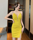 【3色】ミニドレス キャバドレス 谷間魅せ セクシー 勝負 かわいい 指名 MY2-YM8746