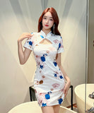 3色 ミニドレス チャイナドレス ゴージャス セクシー MY2-MLS7704