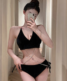 ビキニ セクシー 水着 モノキニ チェーン 三角ビキニ XH7-DP-A31103