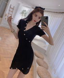 ミニドレス ニット 新作 かわいい 激得 3色 キャバドレス MY2-MLS4647