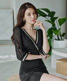 ミニドレス キャバドレス レース 新作 ゴージャス 高見え MY2-ZED882546BH506