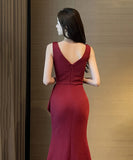 ロングドレス パーティードレス ゴージャス セクシー 脚長効果 MY2-YM9151