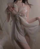 ベビードール ルームウエア パジャマ 新作 勝負 透け感 MY8-GR3713