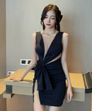 ミニドレス キャバドレス 新作 谷間魅せ 肌見せ セクシー MY2-YM8736